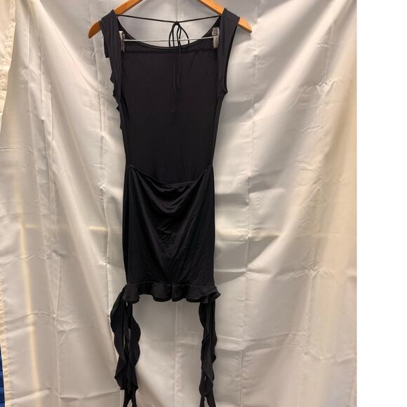 Lioness Opulence‎ Mini Dress Onyx Small Ruffle Fairy Goth Fairy - Picture 5 of 6